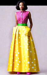 YELLOW DOT SKIRT