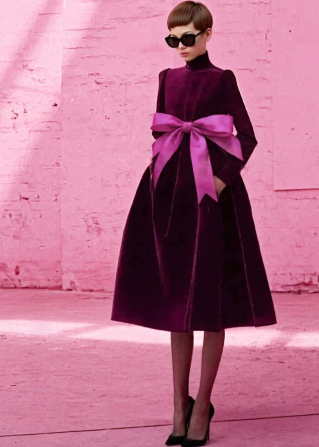 "THINK PRETTY" BOW DRESS