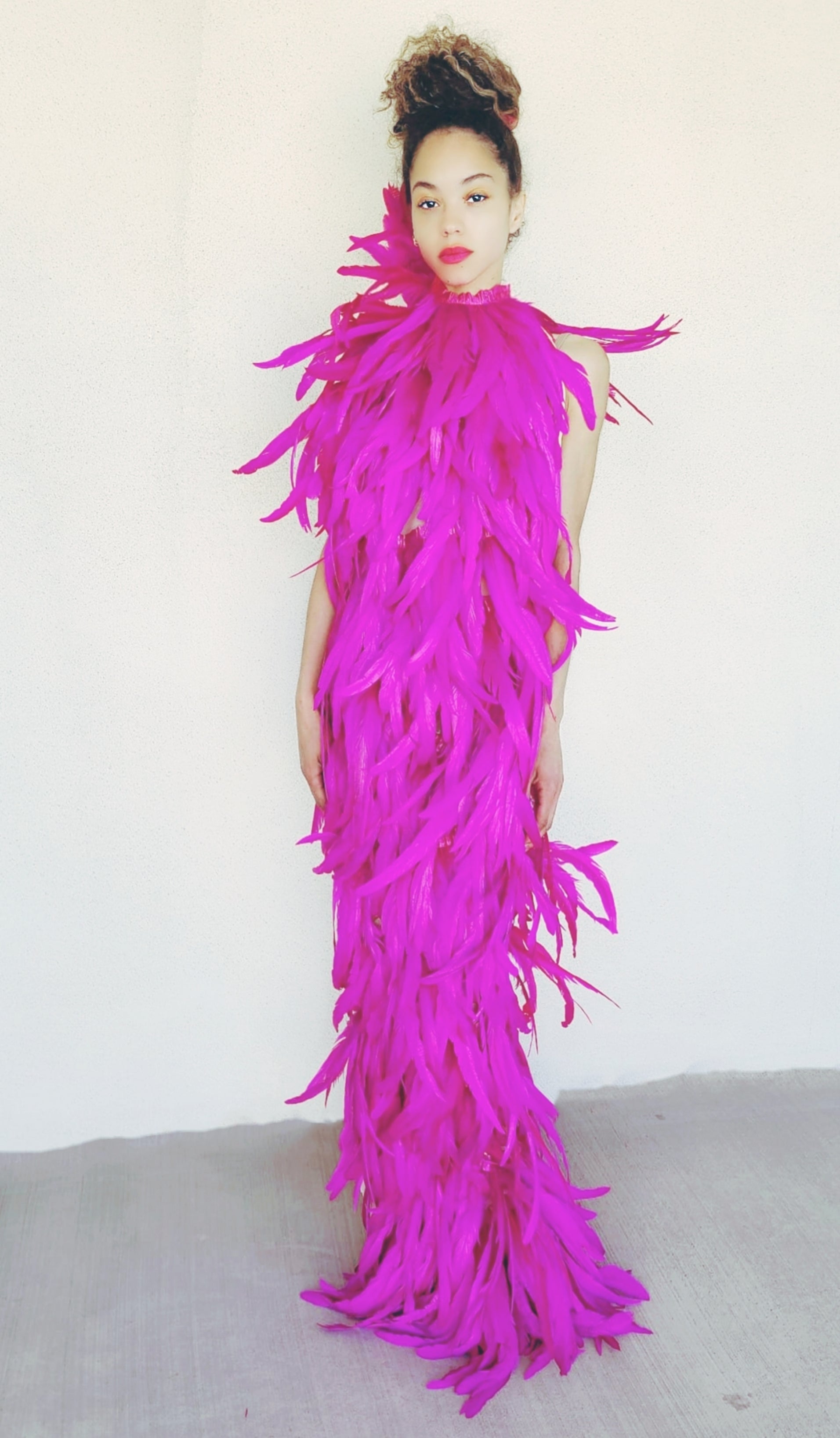 "BLOOM" FEATHER GOWN