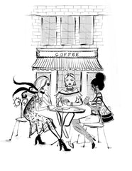 "Cafe Print" Kaftan