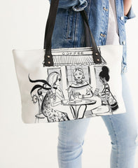CAFE' PRINT TOTE