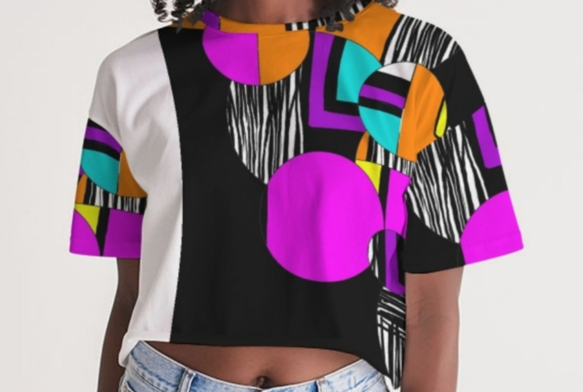 NEVETT-NATION BUBBLE PRINT TEE