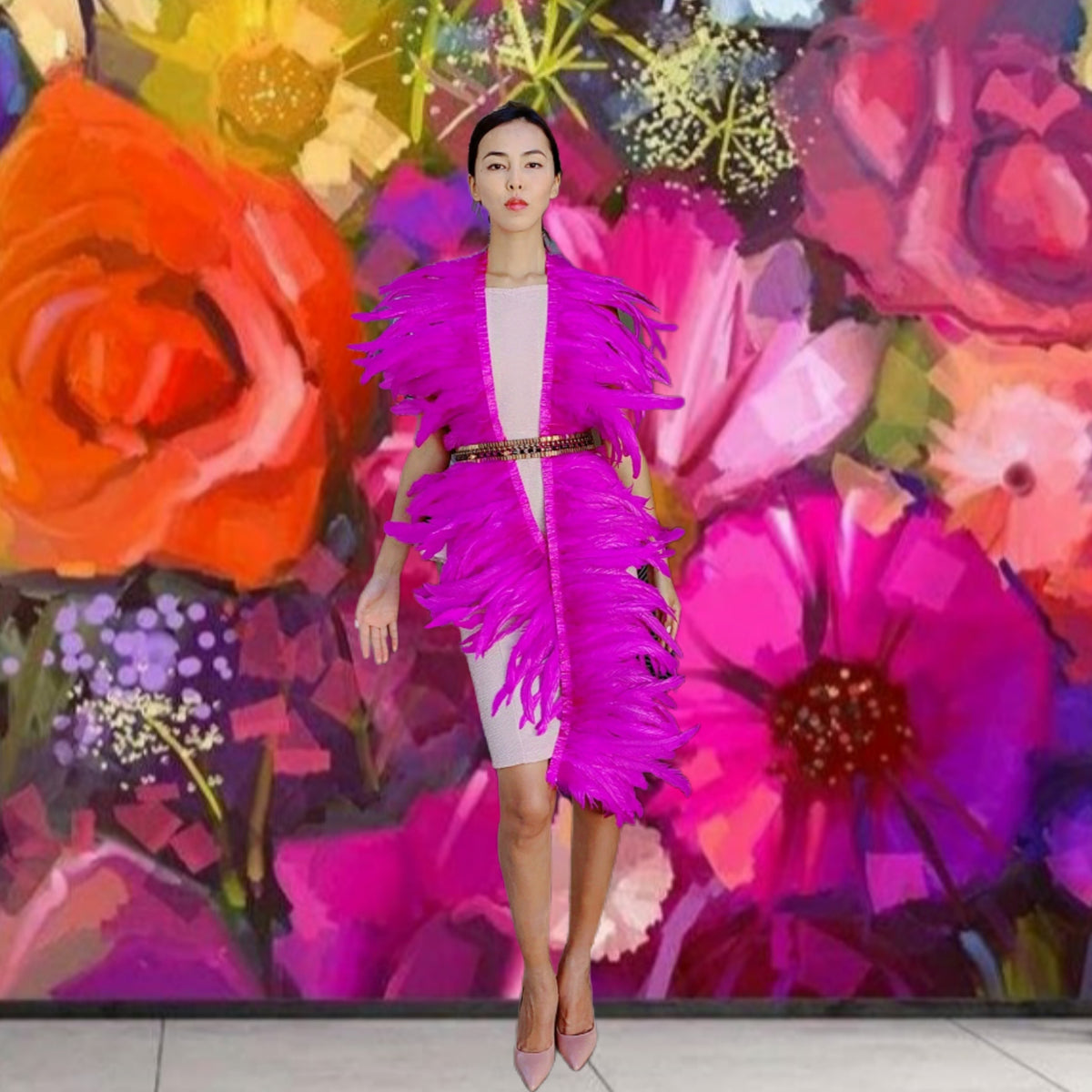 FEATHER BLOOM DRESS