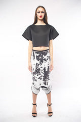 ALTER-EGO-DISTRESSED SEQUINS POTATO SACK SKANT