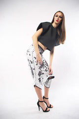 ALTER-EGO-DISTRESSED SEQUINS POTATO SACK SKANT