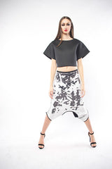 ALTER-EGO-DISTRESSED SEQUINS POTATO SACK SKANT