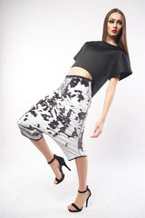 ALTER-EGO-DISTRESSED SEQUINS POTATO SACK SKANT