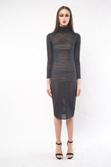RIBBED MOCKNECK SHEATH