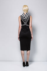 STRIPE MOCKNECK VEST