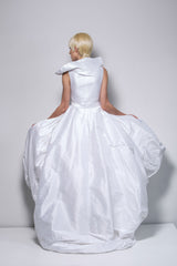 ASYMMETRC BALLOON HEM DETACHABLE SKIRT 