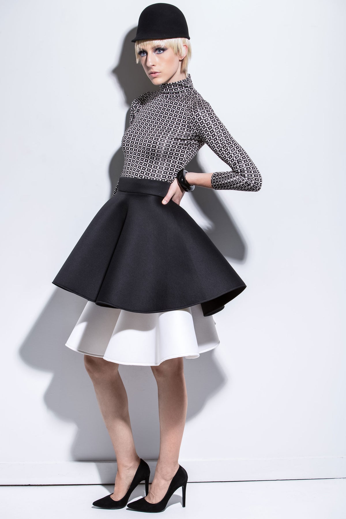 2 TIERED SCUBA SKIRT