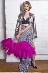 METALLIC LEATHER JACKET