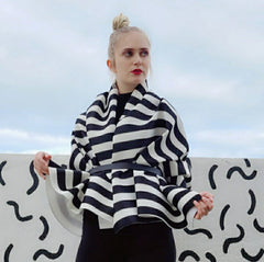 CROPPED PEPLUM AIR JACKET