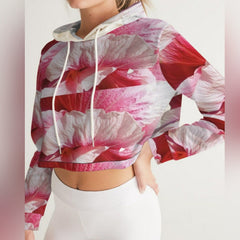 "BLOOM" FRENCH TERRY CROPPED TOPPER