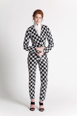 XO SEQUINS ASSYMETRICAL JACKET