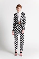 XO SEQUINS ASSYMETRICAL JACKET