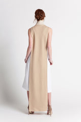 MOCK-NECK MAXI KAFTAN