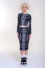 TUBULAR HIGH-WAIST SKIRT